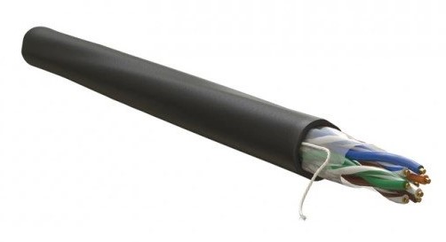 WR-UTP-4P-C5E-PE-BK Кабель витая пара, неэкранированный U/UTP, категория 5e, 4 пары (0,50 мм) 305 м. Фото