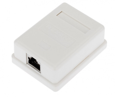 Рoзетка компьютерная внешняя, 1-порт RJ-45 (8P8C), FTP экранированная, категория 6, REXANT Фото Рoзетка компьютерная внешняя, 1-порт RJ-45 (8P8C), FTP экранированная, категория 6, REXANT Фото