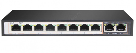 AT-NS-8P2-96 (F) Неуправляемый РОЕ коммутатор (PoE-2010-8P/250m) Фото
