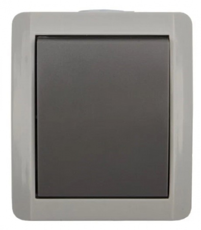 Переключатель проходной KRANZ INDUSTRIAL открытой установки, IP54 серый Фото