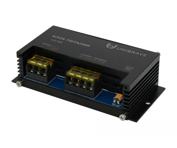 Блок питания Unibrave UB-БП-12V2A-2CH, металл Фото Блок питания Unibrave UB-БП-12V2A-2CH, металл Фото