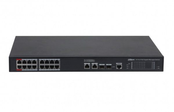 DH-S4220-16GT-190 16-портовый управляемый настольный гигабитный коммутатор с PoE Фото