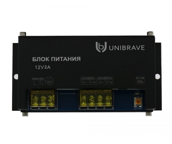 Блок питания Unibrave UB-БП-12V2A-2CH, металл Фото Блок питания Unibrave UB-БП-12V2A-2CH, металл Фото