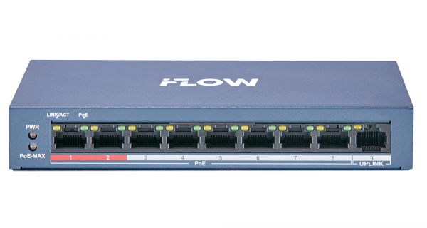 F-SW-EU209POE-V/L POE-коммутатор неуправляемый с грозозащитой 6кВ Фото