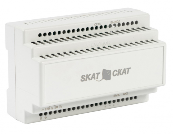 SKAT-24-3.0-DIN источник питания 24В 3А АКБ внешн. 1х12-17Ач ток заряда 3,0–Iнагр. Фото SKAT-24-3.0-DIN источник питания 24В 3А АКБ внешн. 1х12-17Ач ток заряда 3,0–Iнагр. Фото