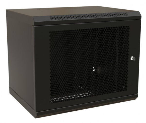 WR-TW-1266-SD-RAL9004 Шкаф настенный 19-дюймовый (19