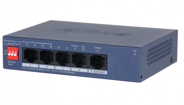 DH-CS4005-4GT-36 4-портовый гигабитный PoE коммутатор с функцией облачного управления Фото