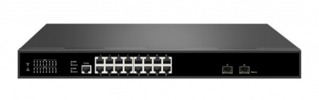 TSn-16GP18S2M Управляемый L2 PoE коммутатор 16x1000Мбит/с PoE портов + 2 порта SFP Фото