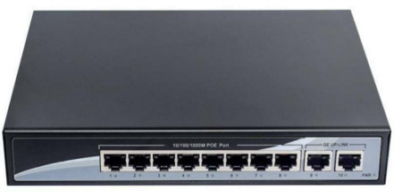 TSn-8P10V Коммутатор 10 портовый POE Ethernet Фото