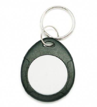 Брелок Temic IL-07TBlackW c кольцом, чёрный + белый Фото