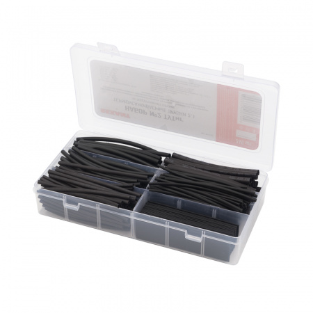 Набор №2 термоусаживаемых трубок ТУТ нг (2:1), черный, 260 шт. , REXANT Фото