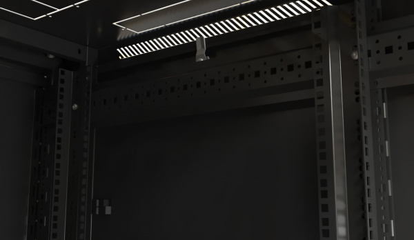 Hyperline TTB-4266-AS-RAL9004 Шкаф напольный 19-дюймовый, 42U, 2055x600х600 мм (ВхШхГ) Фото