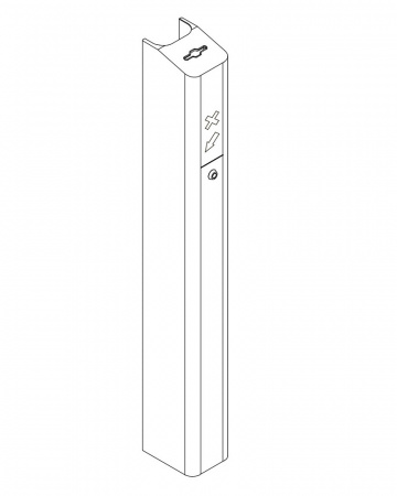 PERCo-FP01C Передняя панель со встроенным картоприемником для секции скоростного прохода PERCo-ST-01 Фото