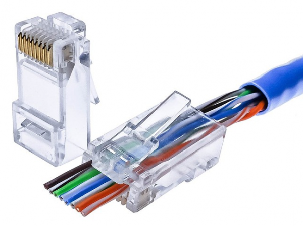 Проходной джек RJ-45 кат.5e Unibrave Проходной джек RJ-45 кат.5e Unibrave