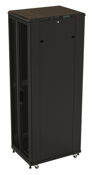 Hyperline TTB-4282-DD-RAL9004 Шкаф напольный 19-дюймовый, 42U, 2055x800х1200 мм (ВхШхГ) Фото