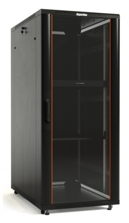 Hyperline TTB-4268-AS-RAL9004 Шкаф напольный 19-дюймовый, 42U, 2055x600х800 мм (ВхШхГ) Фото