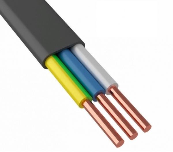 Кабель силовой медный ВВГ-Пнг(А)-LS 3x1,5 мм², длина 100 метров, ГОСТ 31996-2012, ТУ 16.К71-310-2001 Фото