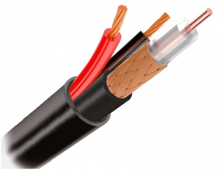 Кабель коаксиальный Optimus КВК-П 2*0.5 (outdoor) CCA Light, бухта 200м   Фото