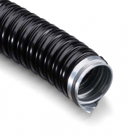 Металлорукав в ПВХ изоляции МРПИнг-25 (бухта 50 м/уп.) черный REXANT Фото Металлорукав в ПВХ изоляции МРПИнг-25 (бухта 50 м/уп.) черный REXANT Фото
