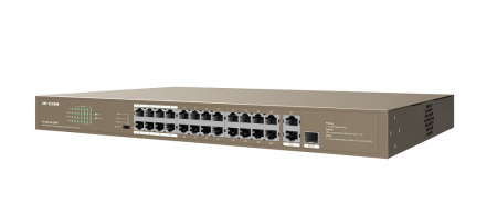 F1126P-24-250W Неуправляемый PoE коммутатор с 24 портами PoE, 2 гигабитными портами и 1 комбинированным SFP портом Фото F1126P-24-250W Неуправляемый PoE коммутатор с 24 портами PoE, 2 гигабитными портами и 1 комбинированным SFP портом Фото