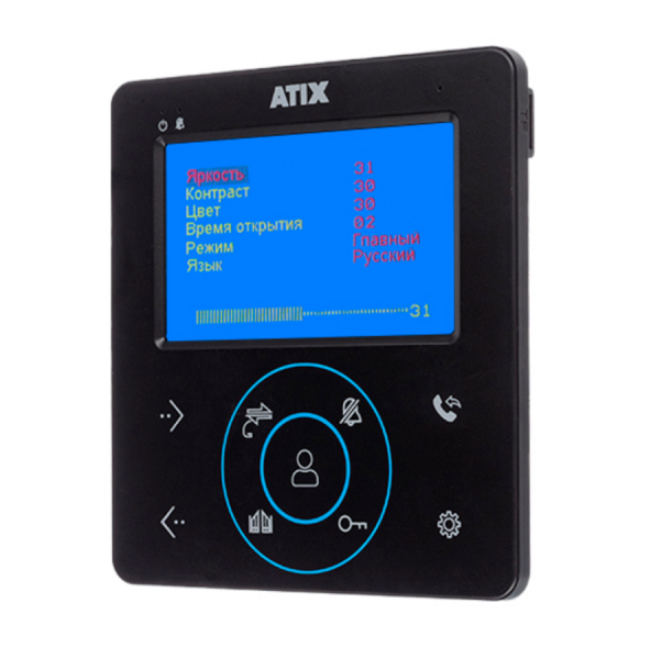 AT-I-K410C/T Black Комплект: видеодомофон СVBS и видеопанель СVBS Фото