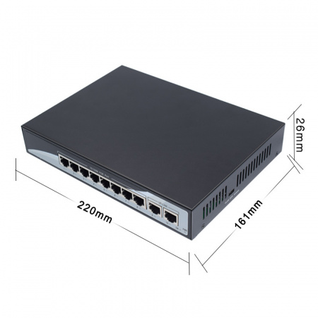 TSn-8P10V Коммутатор 10 портовый POE Ethernet Фото