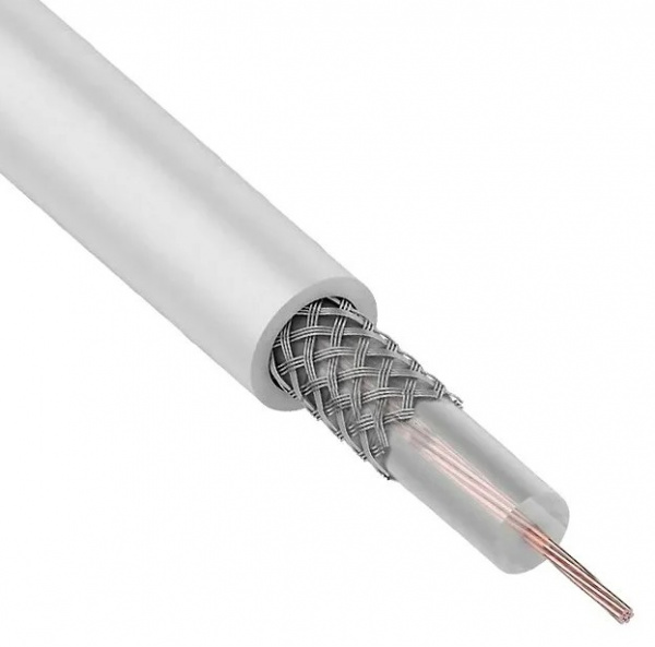 Кабель коаксиальный REXANT RG-174A/U, (99%), 50 Ом, бухта 200м.  Фото
