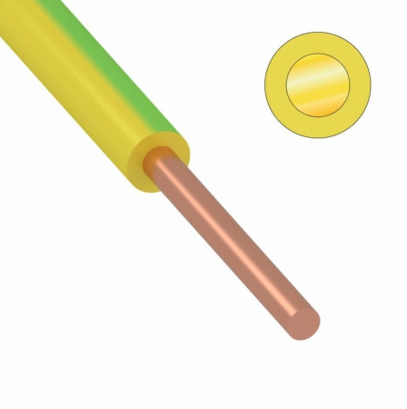 Провод ПуВ (ПВ-1)  6 мм² 200 м ж/з ГОСТ 31947-2012,ТУ 16-705. 501-2010 Фото