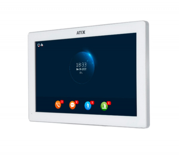 AT-I-M1011F/IW White Цветной WIFI домофон FHD с IPS экраном Фото