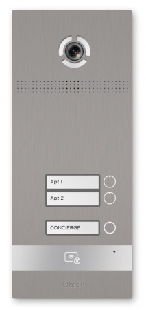 BI-02FB SILVER Вызывная панель на 2 абонента Фото