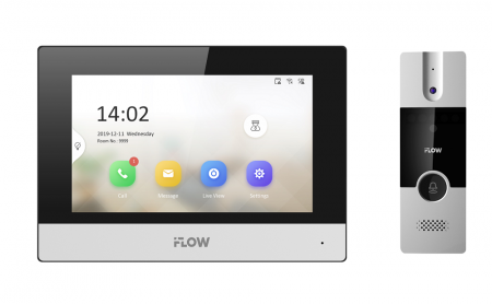 F-VI-5342H Комплект гибридного IP видеодомофона Фото