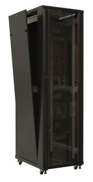 Hyperline TTB-4266-AS-RAL9004 Шкаф напольный 19-дюймовый, 42U, 2055x600х600 мм (ВхШхГ) Фото