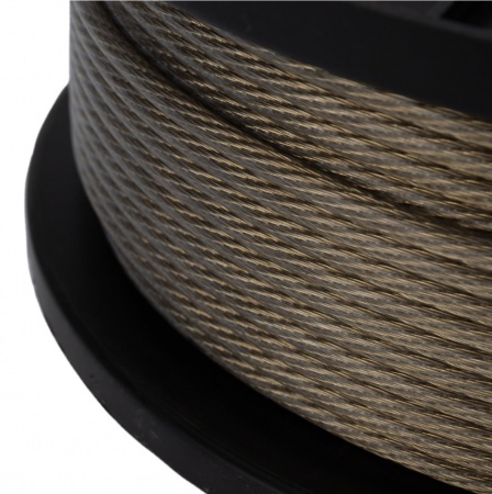 Трос стальной в ПВХ оплетке d=4,0 мм, прозрачный (бухта 100 м)  REXANT Фото