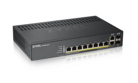 Гибридный Smart коммутатор PoE+ Zyxel Nebula Flex GS1920-8HPv2, 8xGE PoE+, 2xCombo (SFP/RJ-45), бесш Фото