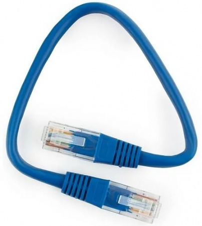 Патч-корд UTP Cablexpert PP6U-0.25M/B кат.6, 0.25м, литой, многожильный (синий) Фото