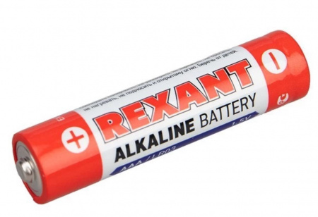 Батарейка алкалиновая AAA/LR03 1,5V 24 шт. (мизинчик) блистер REXANT Фото