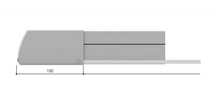 DFWN2500 - Профиль резиновый, чувствительный  с механическим контактом 2500 мм Фото DFWN2500 - Профиль резиновый, чувствительный  с механическим контактом 2500 мм Фото