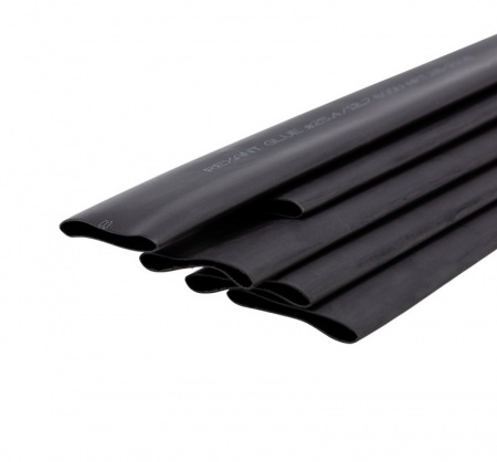 Трубка термоусаживаемая клеевая ТТК (2:1)-25.4/12.7 черная REXANT Фото