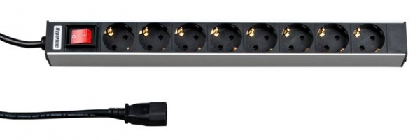 Hyperline SHT19-8SH-S-2.5IEC Блок розеток для 19