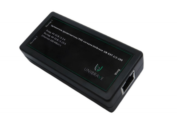 UB-EXT-1/2-100 Удлинитель (разветвитель) POE-сигнала Unibrave Фото