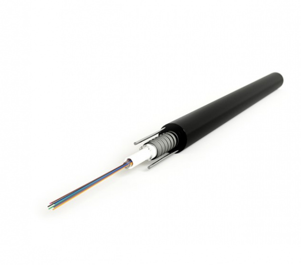 Hyperline FO-SRA-OUT-62-4-PE-BK Кабель волоконно-оптический 62.5/125 (OM1) многомодовый, 4 волокна Фото