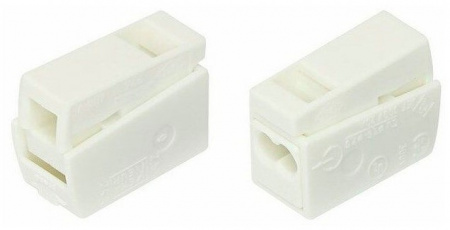 224-112 Клемма для осветительного оборудования  (1,0-2,5)X2/(0,5-2,5) мм², белая (100 шт./уп.) WAGO Фото