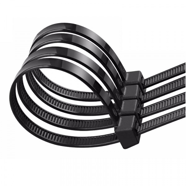 Хомут-стяжка нейлоновая Unibrave 200*3,6 мм, черный, 100 шт. Фото Хомут-стяжка нейлоновая Unibrave 200*3,6 мм, черный, 100 шт. Фото