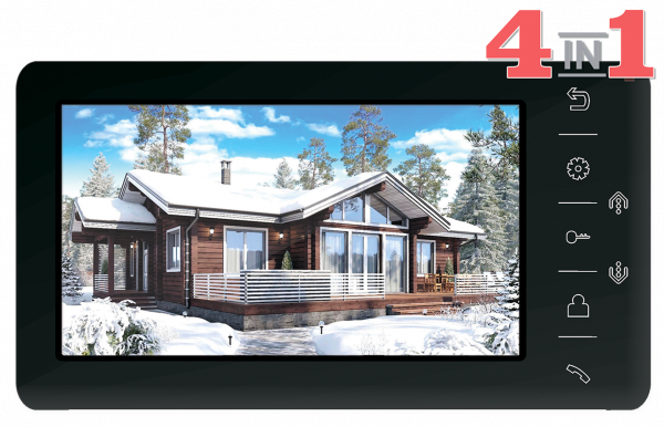 Amelie (Black) HD Монитор видеодомофона, цв., TFT LCD 7 Amelie (Black) HD Монитор видеодомофона, цв., TFT LCD 7