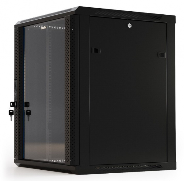 Hyperline TWB-2266-GP-RAL9004 Шкаф настенный 19-дюймовый (19