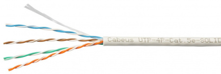 UTP-4P-Cat.5e-SOLID-GY-100 Кабель «витая пара» (LAN) для структурированных систем связи Фото
