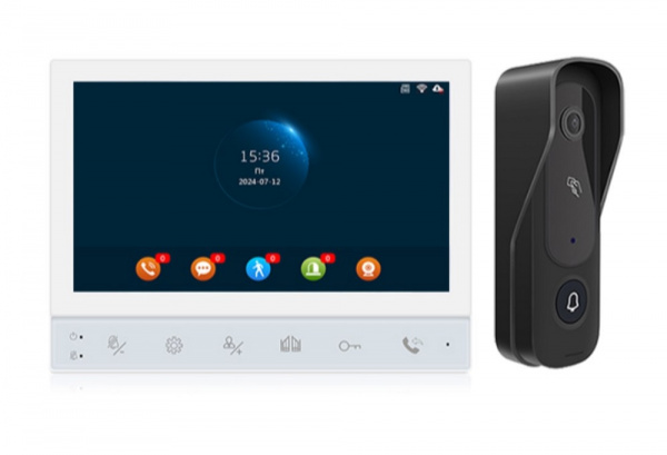 AT-I-K741F/TWСR White Комплект FHD аналоговой домофонии с WiFi и контроллером Фото