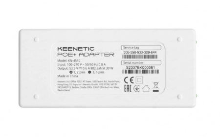 Инжектор PoE Keenetic KN-4510 Фото