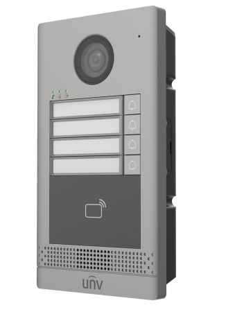 OEU-202S-HMK4 Металлическая вызывная панель на 4 абонента с ИК-подсветкой Фото