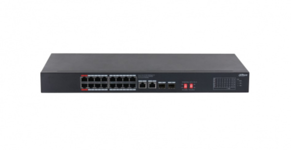 DH-S3220-16GT-240 16-портовый неуправляемый гигабитный коммутатор с PoE, уровень L2 Фото